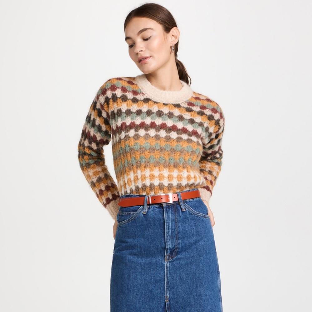 ba&sh wade multicolored sweater size 1 small S